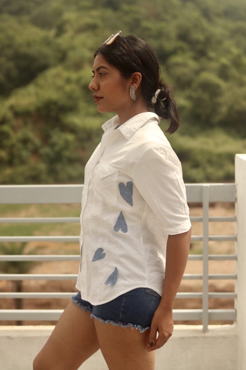 Denim heart shirt - Image 3