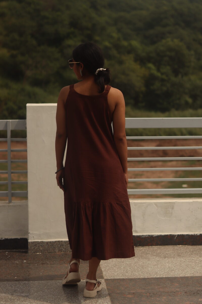 Shoulder strap khadi dress - Image 2