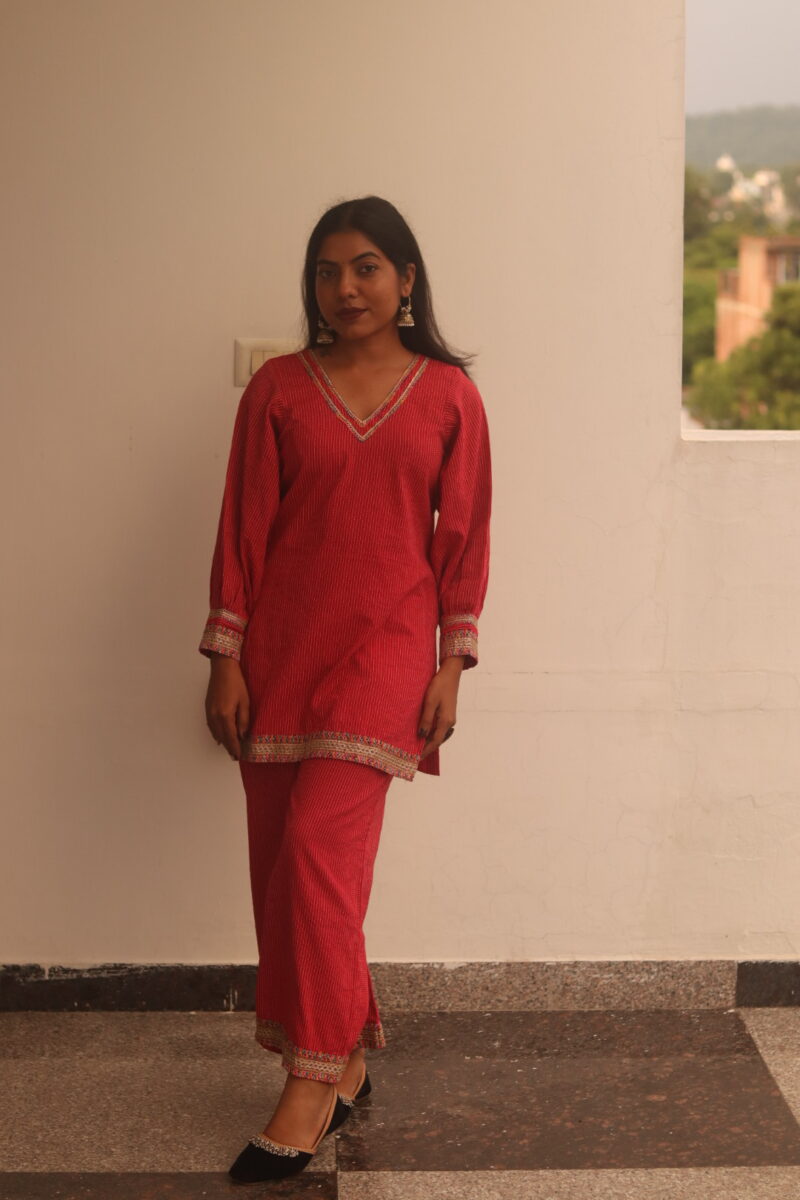 Kantha kurta with plazo - Image 3