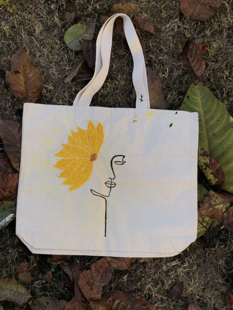 Sunflower tote bag